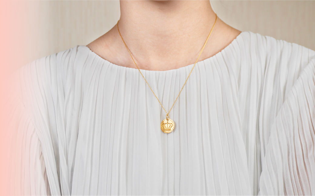 K24　コイン　ライオン/クラウン　ネックレス　管理番号254974　×1本 218-025