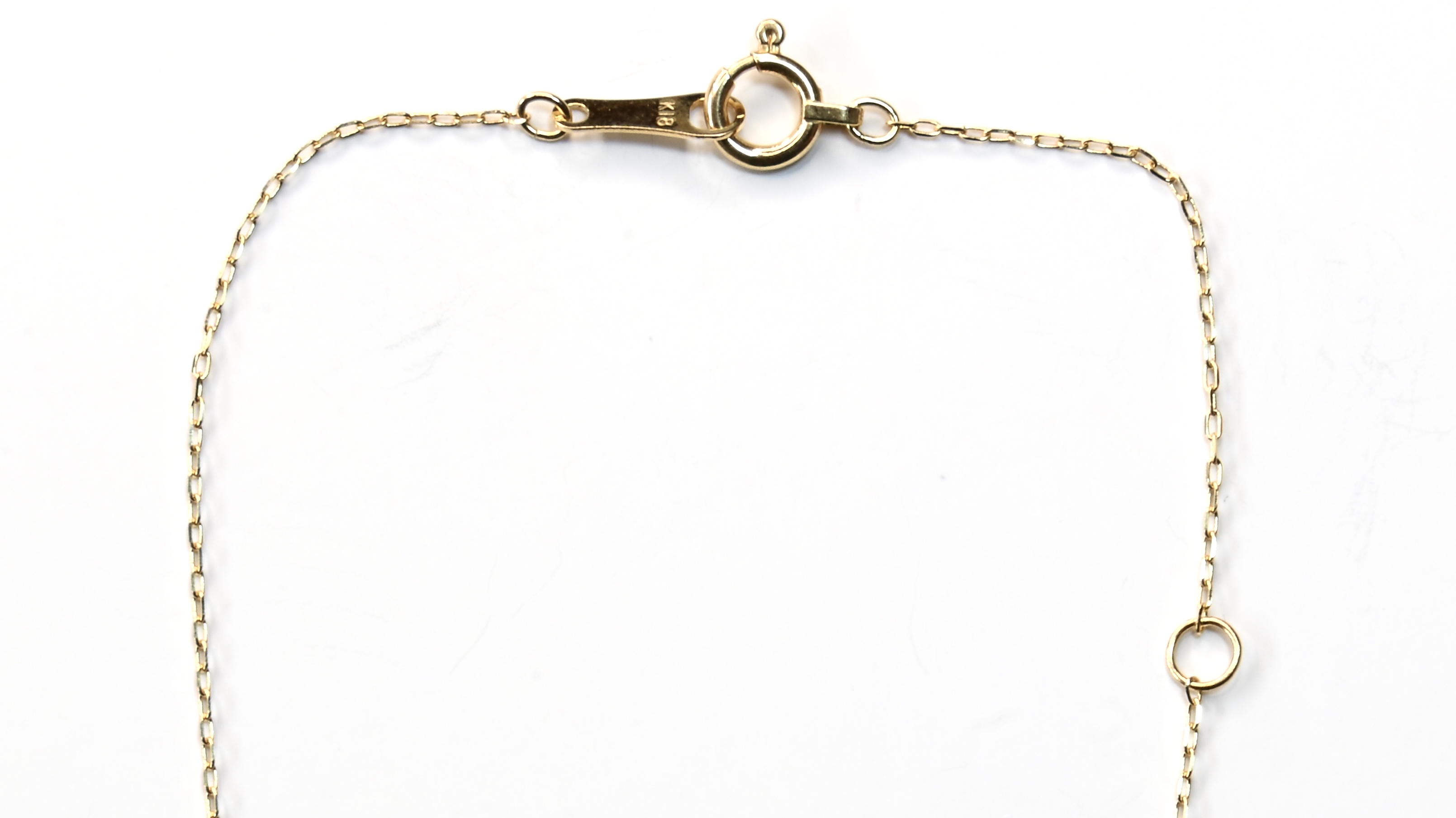 K18イエローゴールド　天然ダイヤモンド0.10ｃｔ　爪留めネックレス FNP-2 250-002