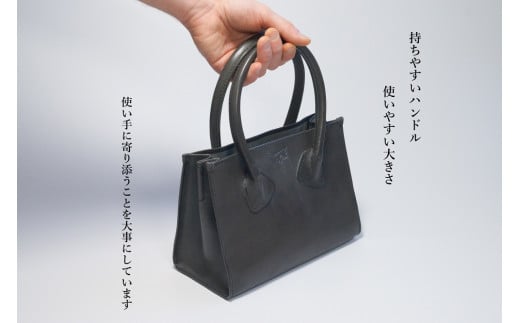 Bottega Glicine イタリアンレザー　本革ハンドバッグ：赤