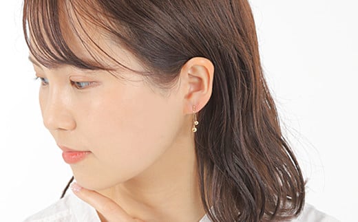 K18　ミラーボールピアス　E276-Y 188-002