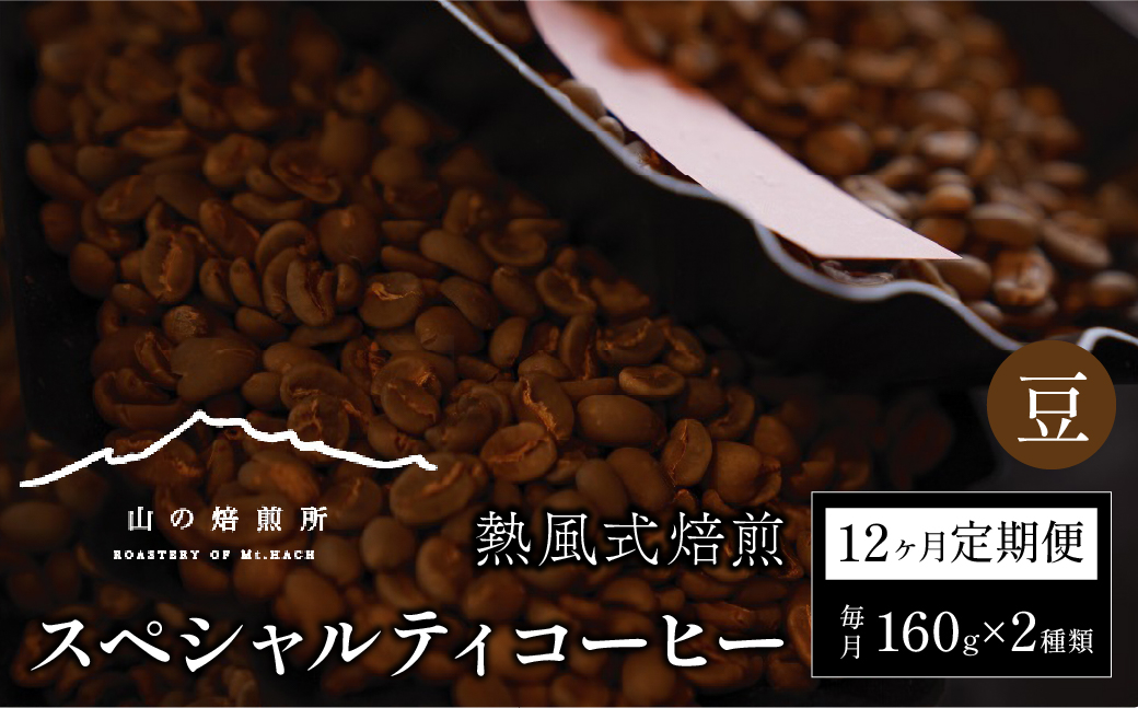 【山の焙煎所】スペシャルティコーヒー12ヶ月定期便：豆