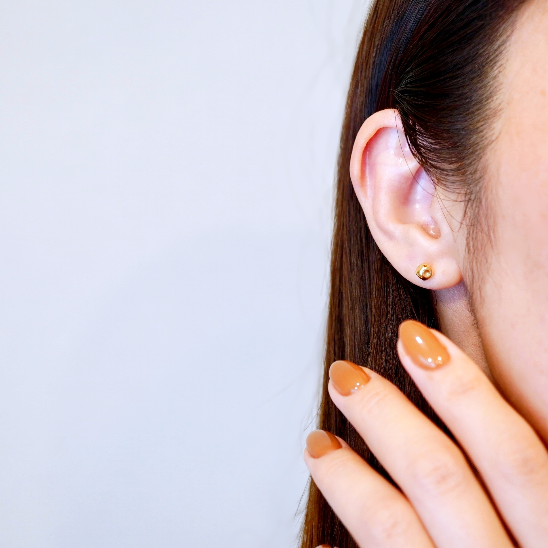 K18(18金) イエローゴールド 地金 サイコロ ピアス シンプル 縁起物 保証書付 KO-0065 242-022-a