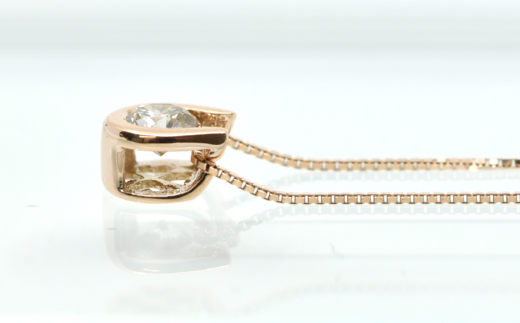 0.18ｃｔ 10金 ネックレス ピンクゴールド 管理番号 RTJ-016 246-002-PG