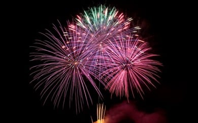 花火の町　市川三郷町　アニバーサリー花火　A　花火　はなび[5839-0151]
