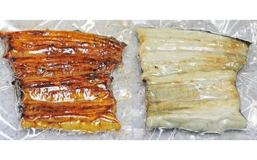 【中央市共通返礼品】国産うなぎ関東風蒲焼き・白焼き食べ比べセット 計 約260g　職人による手焼き　冷凍真空パックでお届け！[5839-1509]