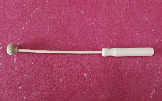 日蓮宗読経用木鉦 18cm （ 6寸 ） バチセット 木鉦 仏具 法具 木工 木工品 木材 手作り 完全手作り 木鉦 バチ セット 仏教文化 仏教 音色 手仕事 日蓮宗