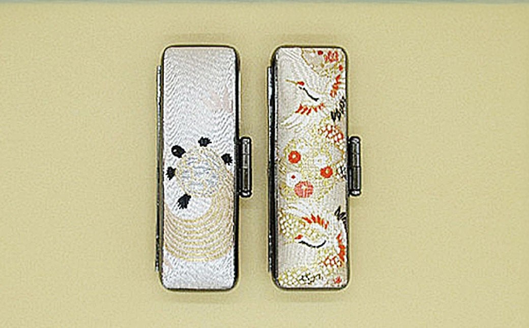 『晴れの日』シリーズ 千鶴万亀本象牙印鑑実印の2本セット