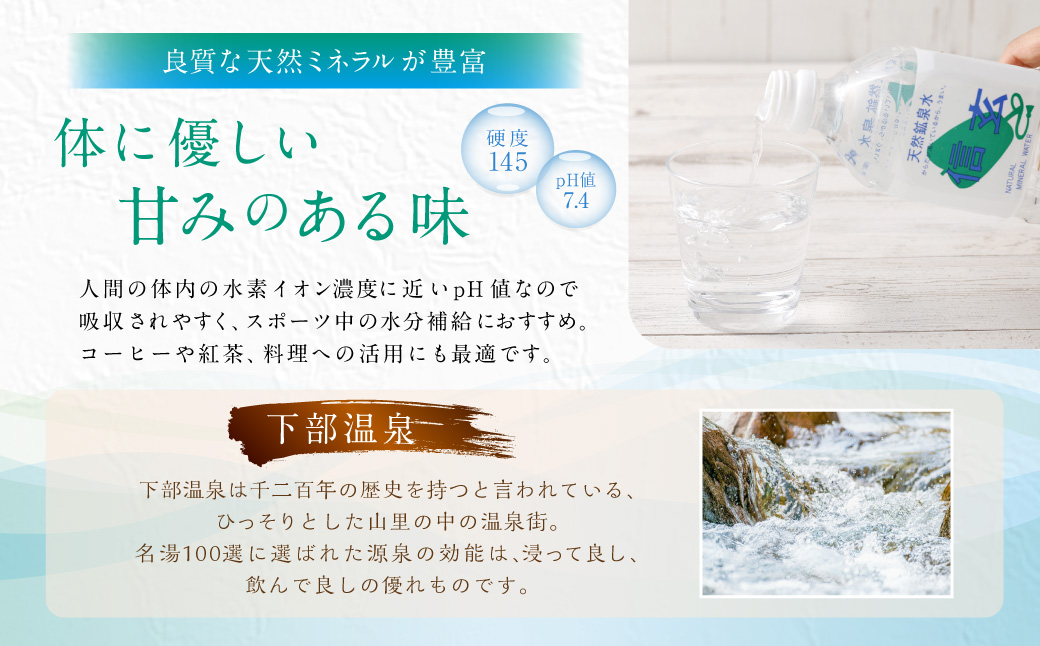 【6ヶ月定期便】天然鉱泉水「信玄」ナチュラルミネラルウォーター  500ml×24本入 