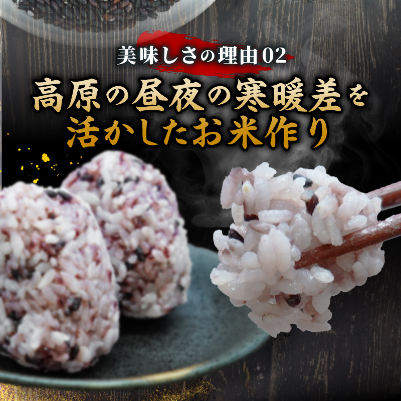 【令和8年産米】【数量限定】忍野村産　黒米（2kg）
