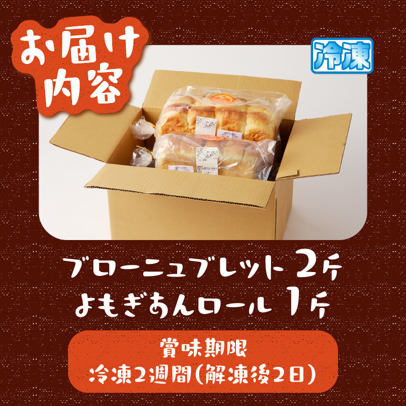 ブローニュブレット＆よもぎあんロール