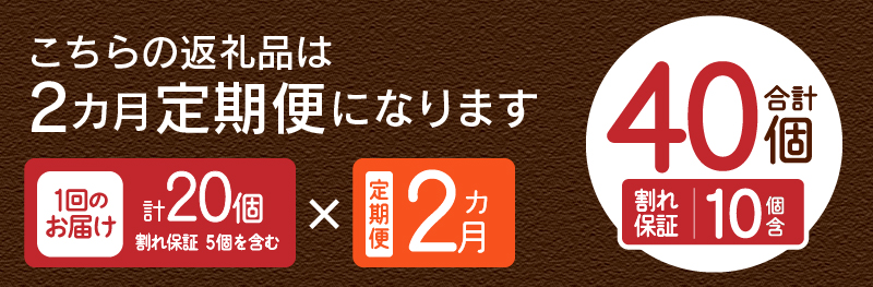 【2ヶ月定期便】忍野の平飼い放牧卵20個（15個＋割れ保証5個）