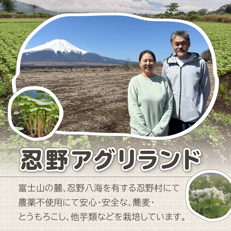 忍野十割そば　乾麺200g×10袋　計2000g