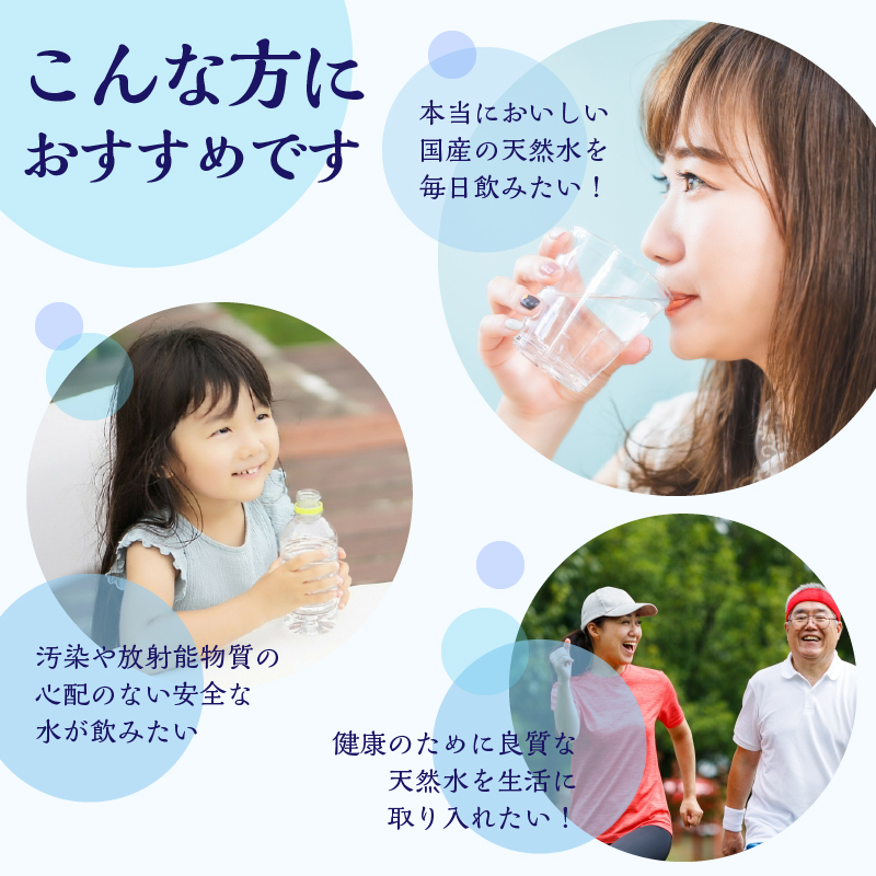 【12ヶ月定期便】富士山蒼天の水 500ml×96本（4ケース）ラベルレス