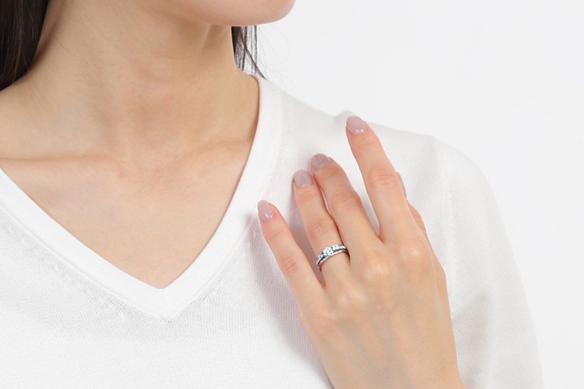 プラチナ ダイヤ リング 0.45CT R3363DI-P NSAN008