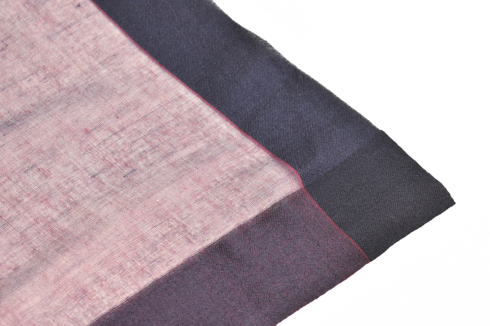 【富士の伏流水で織りなす高級天然素材ストール】シルクカシミヤ「Frame」ストール パープル NSAB006