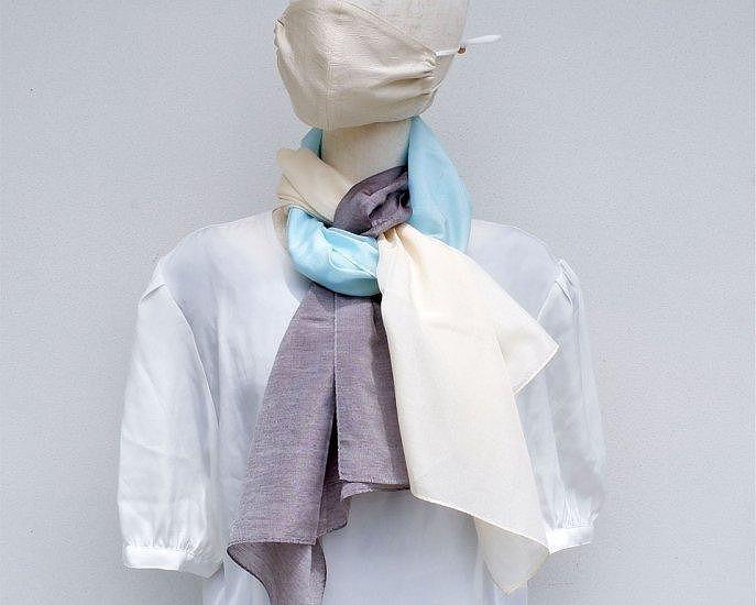 富士桜工房コットン×シルクストール SURURI (シーサイド)スルリと滑るようなサラサラ質感！