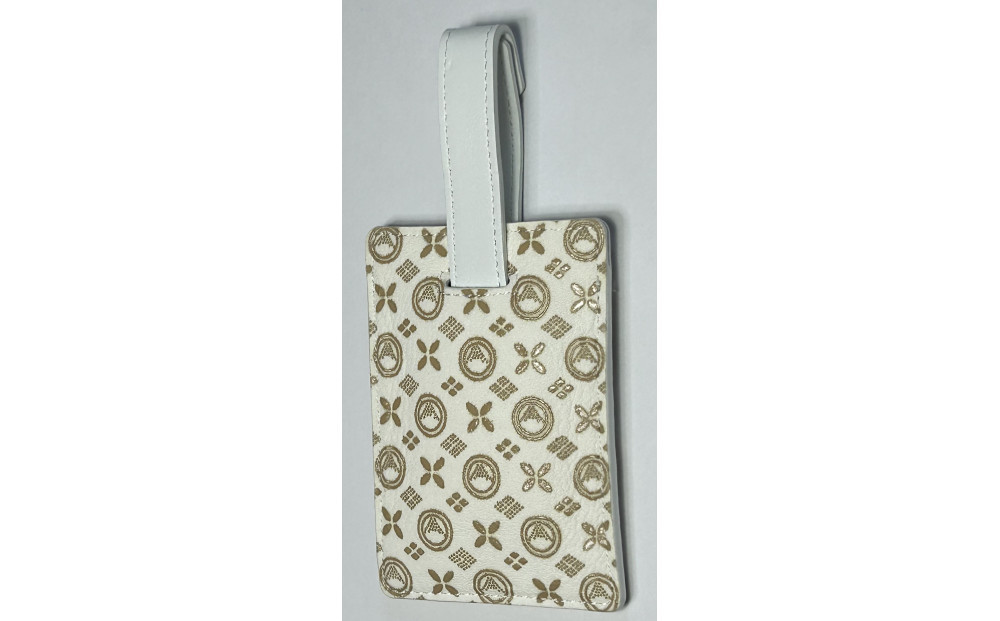 白い甲州印伝「URUSHINASHIKA」カードケース（スライド式）1個