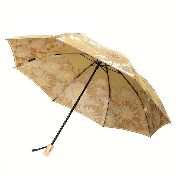 槙田商店【晴雨兼用】折りたたみ傘 ”絵おり” 向日葵