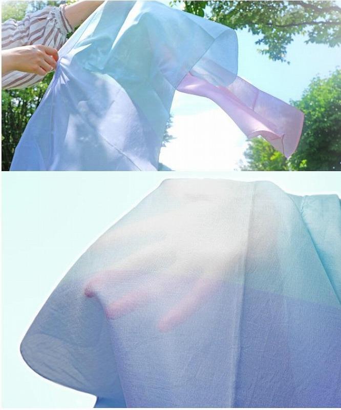 富士桜工房コットン×シルクストール SURURI (紫陽花)スルリと滑るようなサラサラ質感！