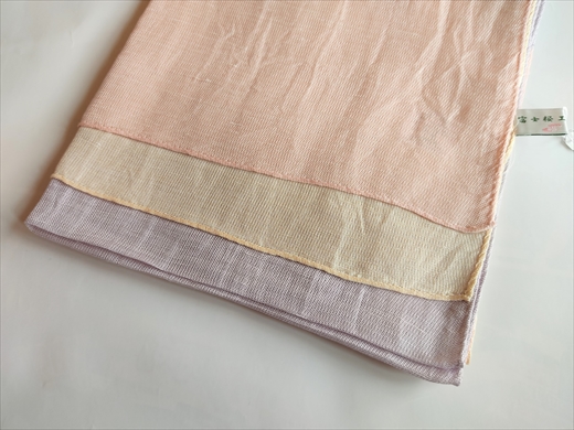 富士桜工房リネン×シルクストール「さらつや」二つ色　通気性に優れたストール！