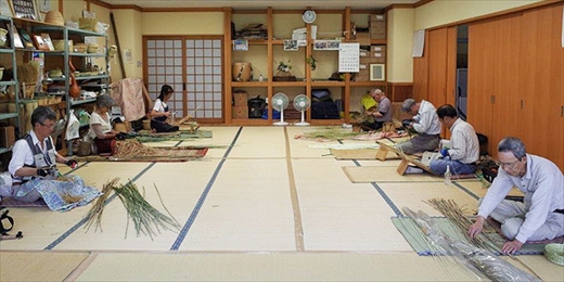 富士北麓”勝山”スズ竹細工「小皿」2枚セット 山梨県伝統工芸品