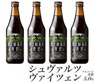 ＜2025年8月発送＞【富士山の麓で育つ】河口湖ブランドとうもろこしInakakara「恵味ゴールド」6本入×【富士河口湖地ビール】富士桜高原麦酒（シュヴァルツヴァイツェン4本セット）金賞クラフトビール