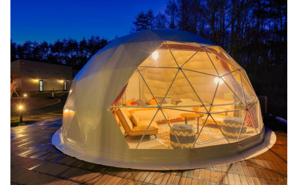 富士河口湖 グランピング 宿泊券 HOSHIFULL DOME FUJI（10,000円分）