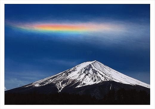 (全倍版)富士山写真大賞 額装写真「天女の羽衣　河口湖にて」(額装サイズ約780×1050mm)