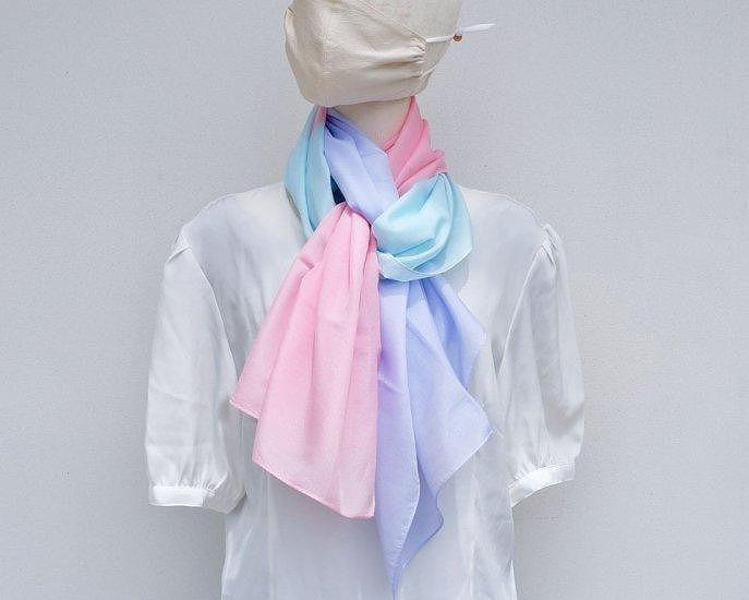 富士桜工房コットン×シルクストール SURURI (紫陽花)スルリと滑るようなサラサラ質感！