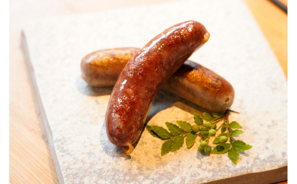 【ジビエの概念が変わる！】Restaurant SAI オリジナルジビエソーセージ(プレーン&山椒セット)
