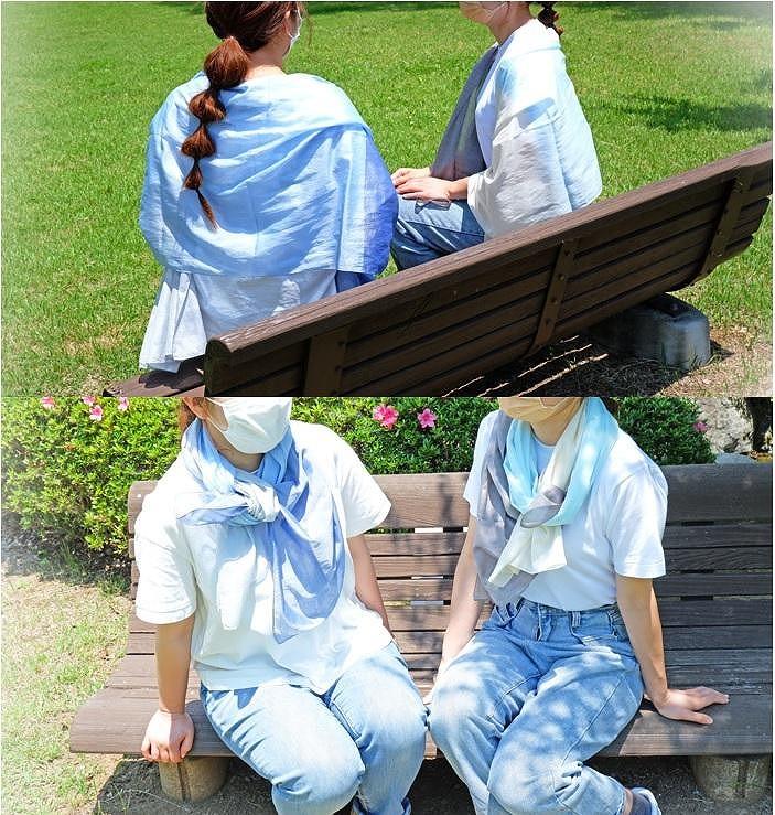 富士桜工房コットン×シルクストール SURURI (紫陽花)スルリと滑るようなサラサラ質感！