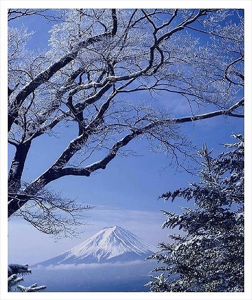 (全倍版)富士山写真大賞 額装写真「春の淡雪  御坂峠より」(額装サイズ約780×1050mm)