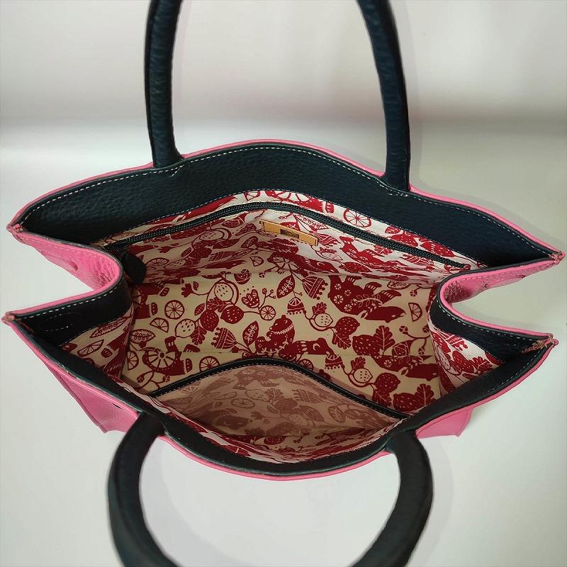「鞄工房　香」タンポポのレザートートバッグ