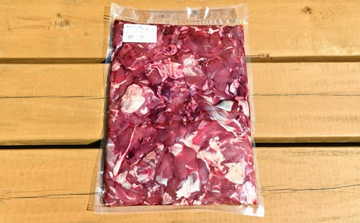 捕獲後2時間以内に解体！ 新鮮ペット用鹿肉1kg