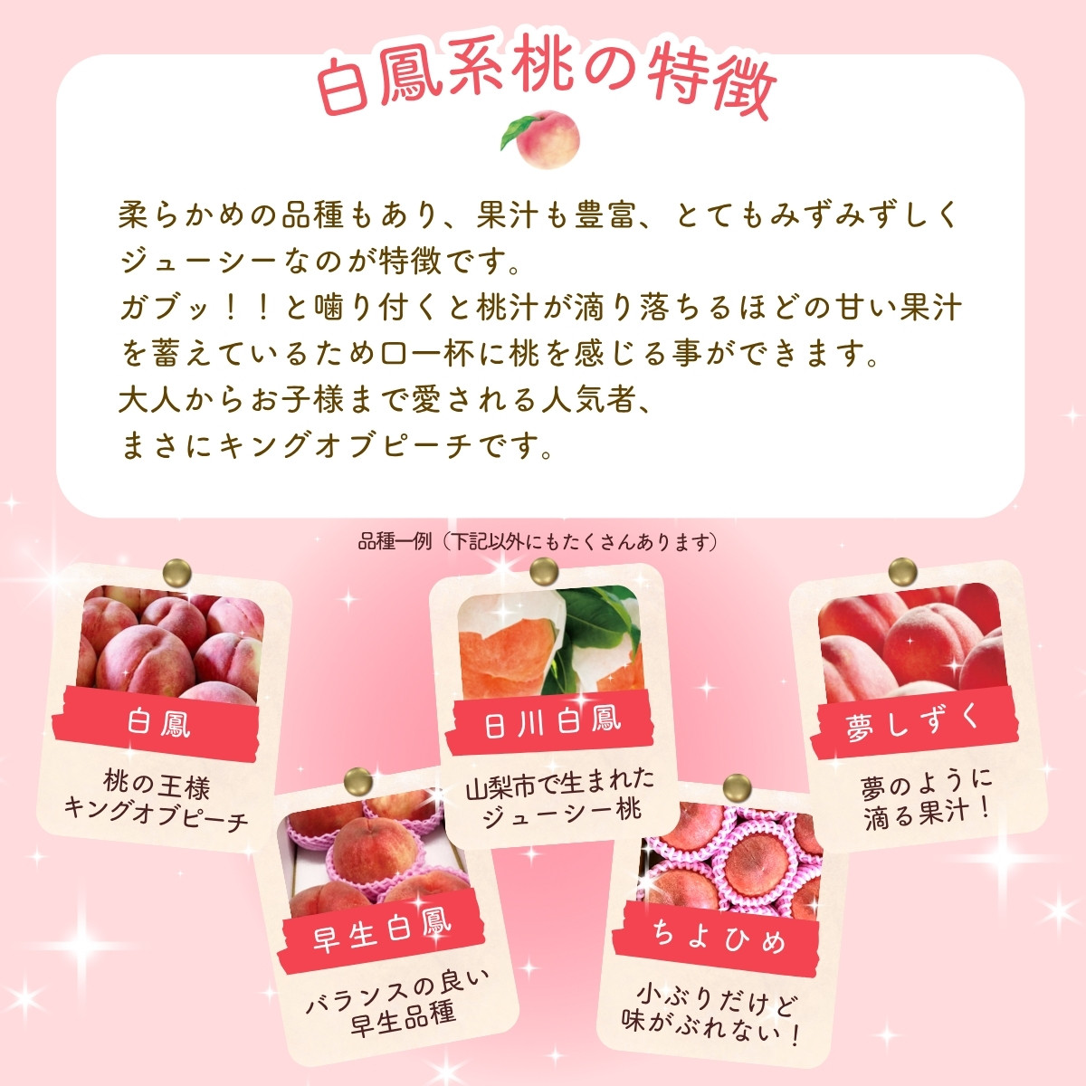 【先行予約】朝もぎ直送！『  桃 白鳳 系  』 5～8玉 約2kg規格箱入り  選び抜かれた 桃 山梨県産 モモ 白鳳 フルーツ 果物 くだもの 人気 産地直送 厳選 贈答 贈り物 甘い 予約【tab0096】