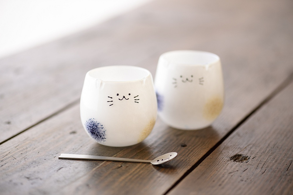 三毛猫グラス　《小：1個》 | ねこ 猫 グラス ガラス コップ  食器 花瓶 花 おしゃれ キッチン雑貨 インテリア 人気 おすすめ ギフト プレゼント 送料無料 長野県 長野市 信州 信濃 ふるさと納税