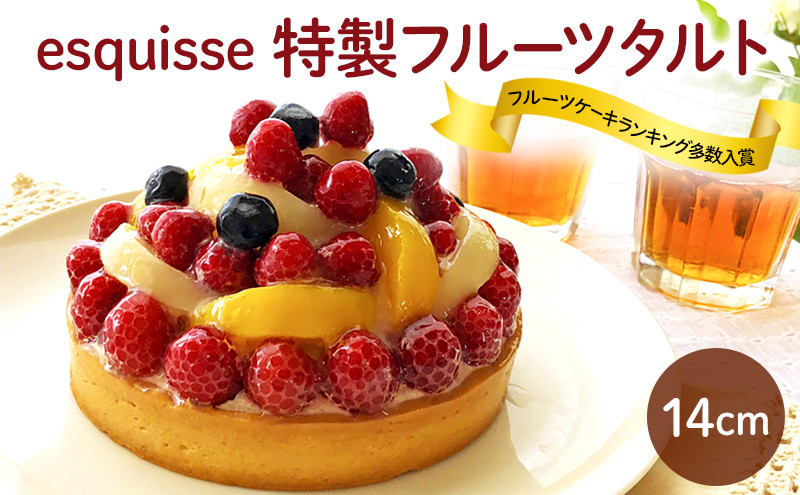 フルーツたっぷりの特製フルーツタルト【14cm】 |  フルーツ タルト 特製 スイーツ 洋菓子 人気 おすすめ ケーキ デザート  送料無料  長野県 長野市 信州 信濃 ふるさと納税