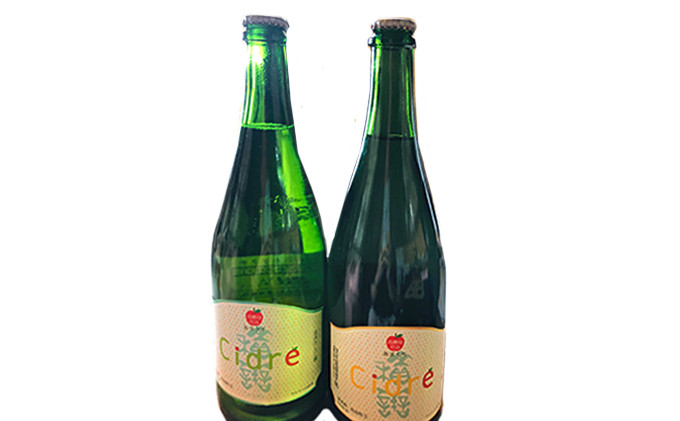 積善（せきぜん） Cidre 飲み比べセット （あまくち，からくち） りんご 発泡酒 750ml×2本 酒 シードル 洋酒 お酒 アップル リンゴ 林檎 | お酒 飲み比べ セット 甘口 辛口 りんご 人気 おすすめ ギフト プレゼント 送料無料 長野県 長野市 信州 信濃 ふるさと納税