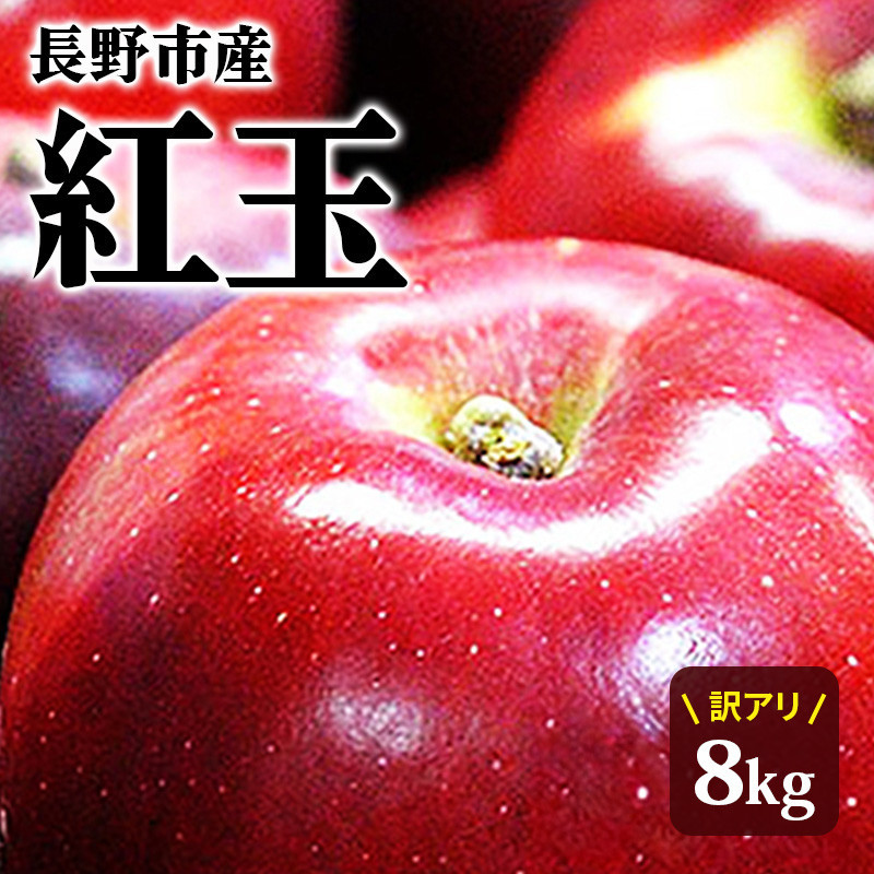 紅玉屋　紅玉訳アリ8kg りんご 長野市産 フルーツ【2026年9月下旬以降の出荷】 |  りんご フルーツ 果物 訳あり 人気 おすすめ ギフト プレゼント 送料無料 長野県 長野市 信州 信濃 ふるさと納税