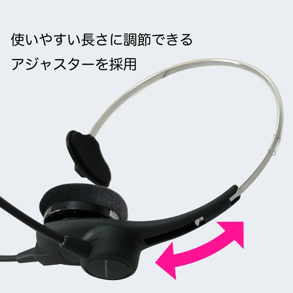 片耳軽量ヘッドセット SOUND WARRIOR SW-H1 イヤホン マイク ヘッドホン 周辺機器 オーディオ周辺機器 PC テレワーク 在宅ワーク リモート 城下工業 信州 長野　【 上田市 】