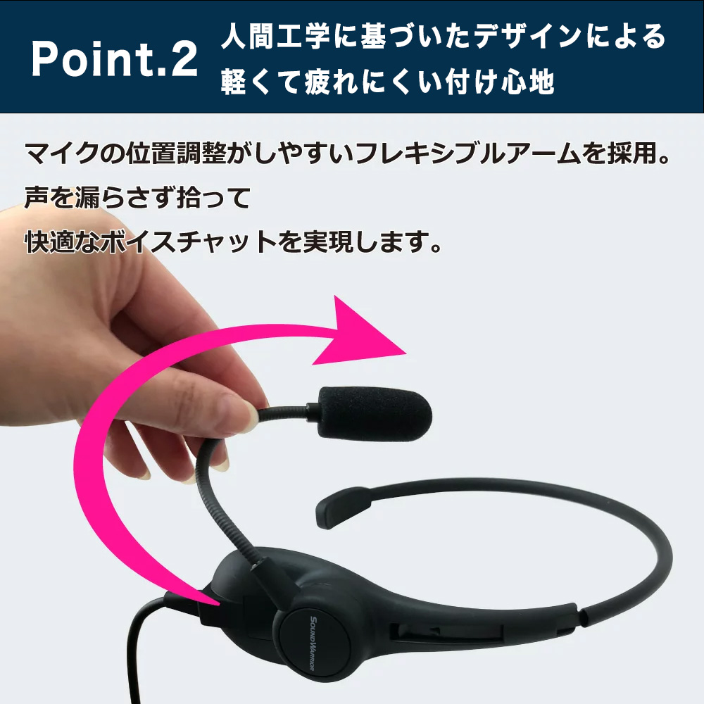 首掛けネックセットマイク SOUND WARRIOR SW-NS1 イヤホン マイク ヘッドホン 周辺機器 オーディオ周辺機器 PC テレワーク 在宅ワーク リモート 城下工業 信州 長野　【 上田市 】