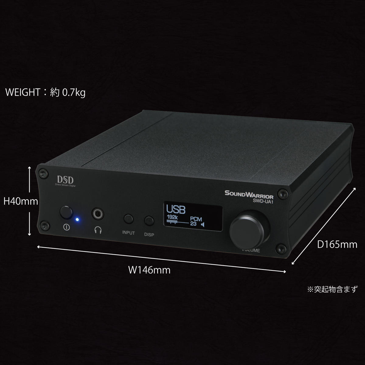 デジタルアンプ SOUND WARRIOR USB DAC内蔵 プリメインアンプ SWD-UA1-SD アンプ 家電