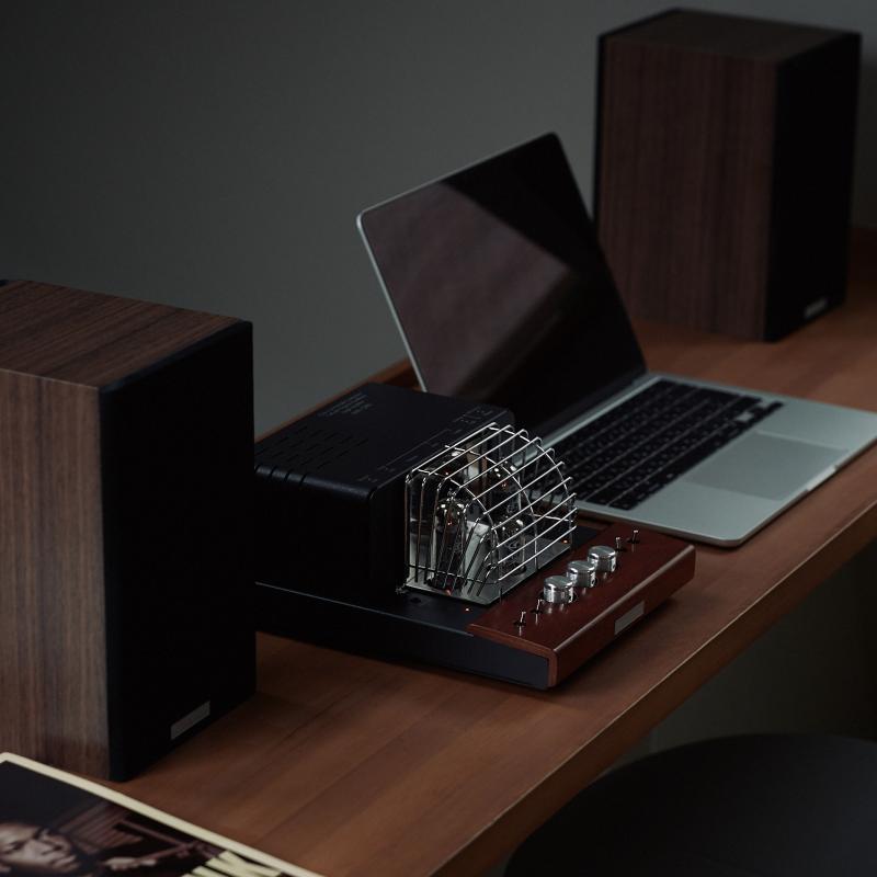 アンプ SOUND WARRIOR USB DAC 内蔵 真空管プリメインアンプ＆スピーカー セット