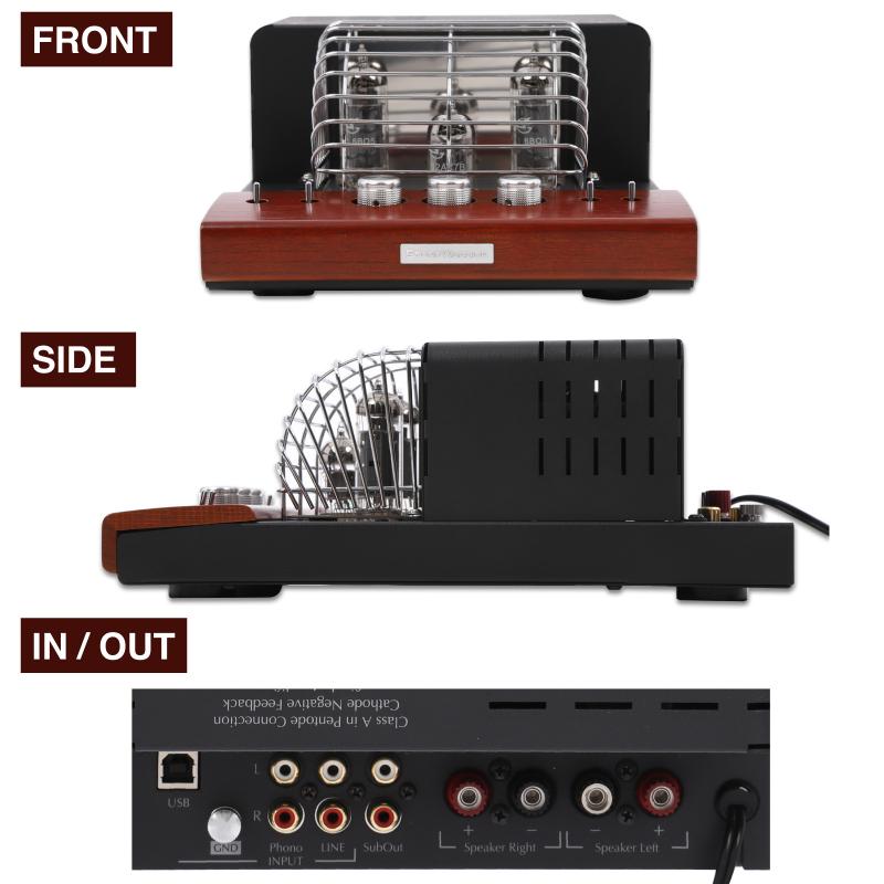 アンプ SOUND WARRIOR USB DAC内蔵真空管プリメインアンプ SWL-T20U-SD オーディオ