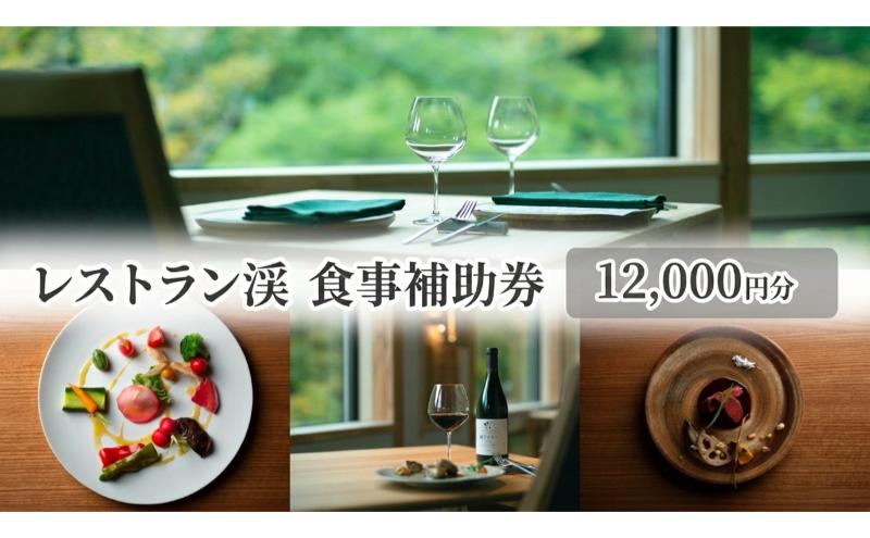 レストラン渓 食事補助券 12,000円分 ギフト プレゼント 鹿教湯温泉 食事 観光 温泉