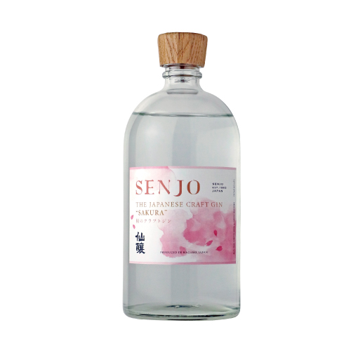 SENJO　クラフトジン　SAKURA　700ml（桜の葉から抽出した桜の香りのジン） | 高遠 桜の葉 ジン SENJO 桜 米由来 スピリッツ 伊那市 長野県 信州 【016-19】