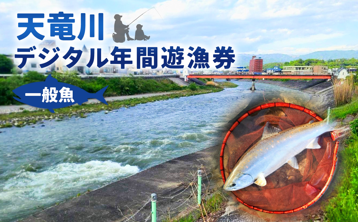 【令和8年】天竜川漁業協同組合　一般魚　年間遊漁券|鑑札 渓流 釣り券 漁業券 入漁券 一般漁 ウグイ イワナ ワカサギ アマゴ ほか アユ FISHPASS アプリ インストール 必要 伊那市 信州 体験 ふるさと納税【037-10】
