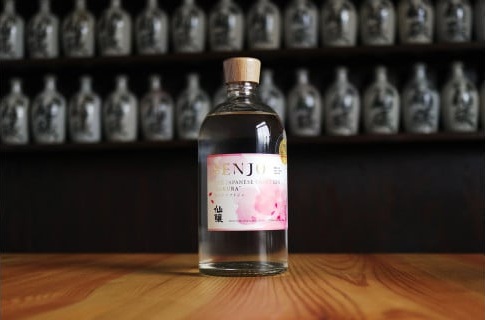 SENJO　クラフトジン　SAKURA　700ml（桜の葉から抽出した桜の香りのジン） | 高遠 桜の葉 ジン SENJO 桜 米由来 スピリッツ 伊那市 長野県 信州 【016-19】