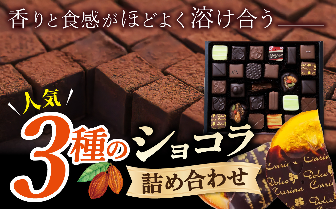 チョコレート ショコラ 詰め合わせ ボンボンショコラ 10種 生チョコ 小20粒 オランジェット 3枚 ｜ スイーツ チョコレート ショコラ ドルチェカリーナ パティシエ 人気 詰め合わせ セット 洋菓子 長野県 伊那市 【016-16】