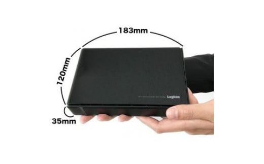 【109-03】ロジテック HDD 8TB USB3.1(Gen1) / USB3.0 国産 TV録画 省エネ静音 外付け ハードディスク【LHD-EN80U3WS】